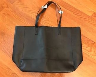 CHICO'S REVERSIBLE BLACK/BROWN TOTE