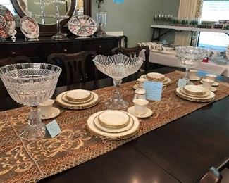 SHANNON CRYSTAL & LENOX ETERNAL DISHES