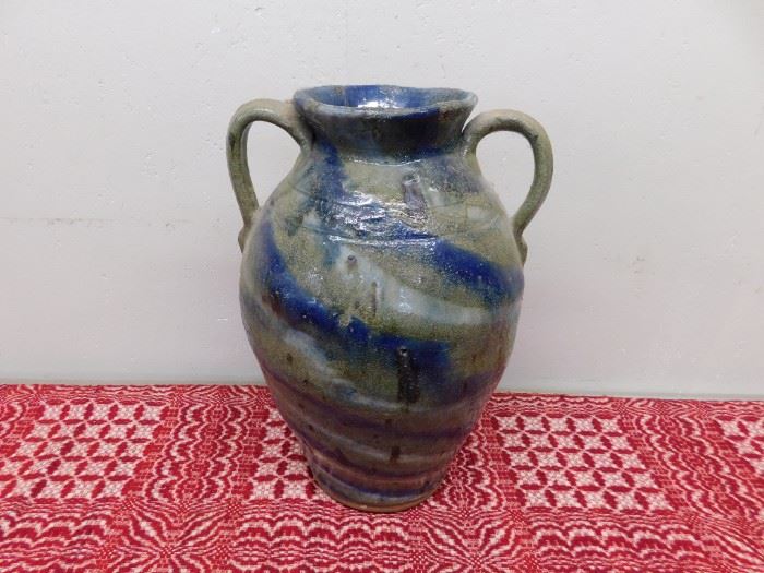 Large Double Handled B.B. Craig Porch Vase(Swirl)