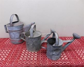 Old Galvanized Watering Cans