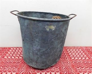 Large Primitive Copper Pot