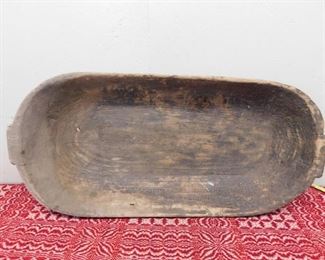 Old Wooden Dough Bowl