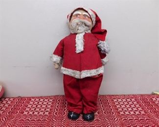 Old German Cloth Faced Santa(24" Tall)