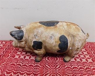 Cast Iron Figural Pig(9" Tall)