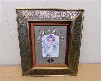 Beautiful Victorian "Lady" Themed Print and Frame
