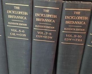 1910, 11th Edition, Vols.1-32 in 16 hardcovers, Encyclopedia Britannica