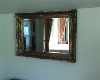 Gold gilded  mirror.  $100.  Nice.  Old 