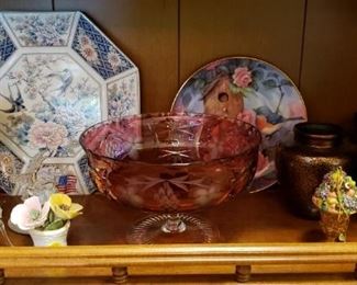 Decorative items and glassware
