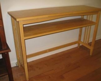 mission style console table