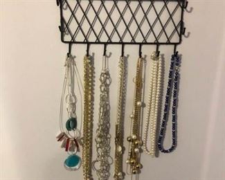 Metal Necklace Holder/Assortment of Necklaces Lot #2 https://ctbids.com/#!/description/share/158390