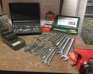 Sockets, wrenches , drill bits and vice https://ctbids.com/#!/description/share/158412