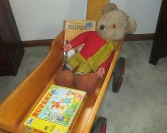 Rupert bear and book