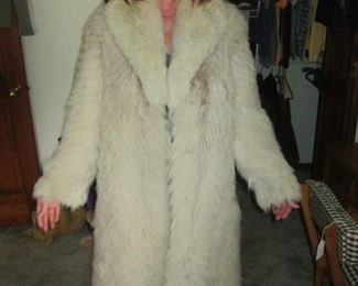 Silver Fox full length coat