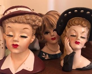 vintage head vases