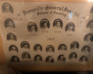 Knoxville General Hospital School of Nursing class photo 1954