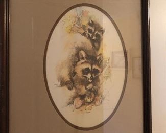 raccoon print by Paul Whitney Hunter