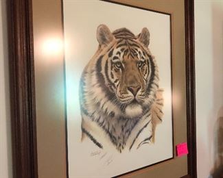 tiger prints by Guy Coheleach