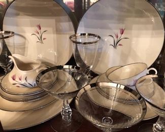 Franciscan china, stemware