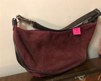 Anne Klein suede purse
