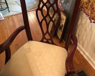 ornate dining table and chairs