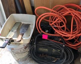 air compressor and hose