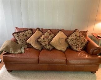 Thomasville Leather Sofa
