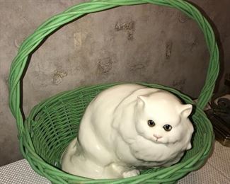 CERAMIC CAT FIGURINE