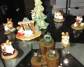 WEE FOREST FOLK LIMITED EDITION COLLECTIBLE MICE FIGURINES