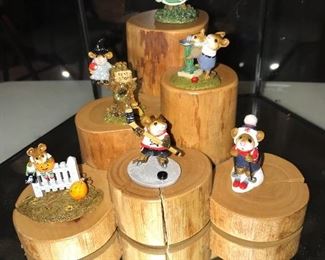 WEE FOREST FOLK LIMITED EDITION COLLECTIBLE MICE FIGURINES