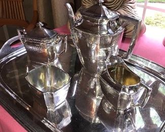 ROGERS SILVERPLATE TEA SET