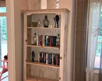 WOODEN OPEN BOOKCASE