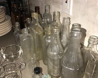 ANTIQUE GLASS BOTTLES