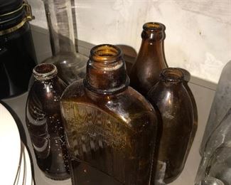 ANTIQUE GLASS BOTTLES