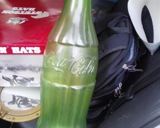 1960's  Coca-Cola Bottle  over sized Coin Bank Top