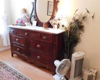 Mahogany Dresser and Mirror