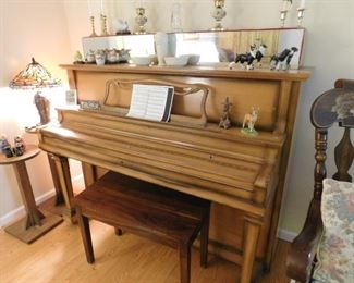 Mirrored Piano and Bench