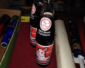 collector baseball bottles