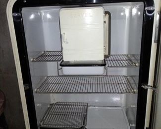 antique gas refrigerator