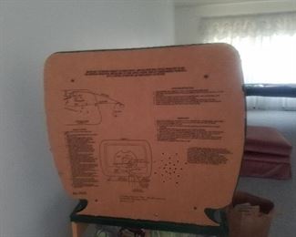 back of pinball machine