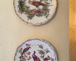 Decorative Smithsonian pheasant plates