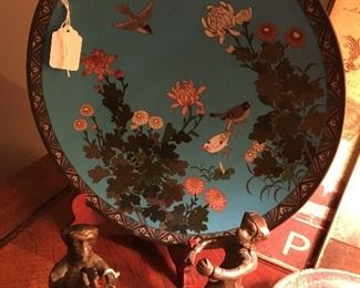 Cloisonné plate