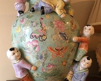 Happy family Asian jar