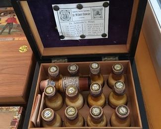 Antique doctor's kit in original wooden box