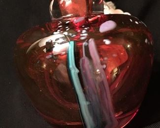 Art glass perfume bottle