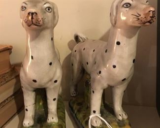 Decorative Staffordshire type figurines