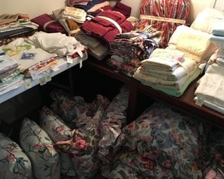 An array of linens