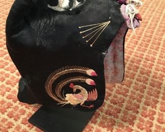 Unusual antique Asian child's hat