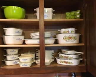 Corningware in two patterns