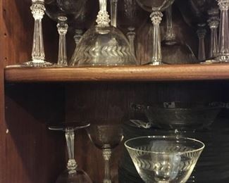 Fine crystal stemware