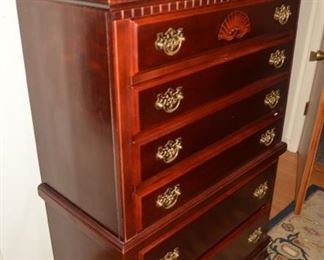 Mahogany Highboy Chest 